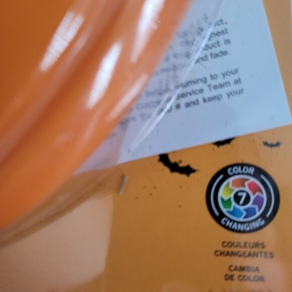 NWT Halloween Solar 7 Color Changing LED Pumpkin Jack-o-lantern Hat - Picture 8 of 10